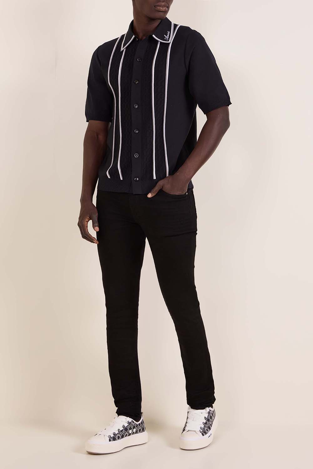 חולצת סריג כפתורים